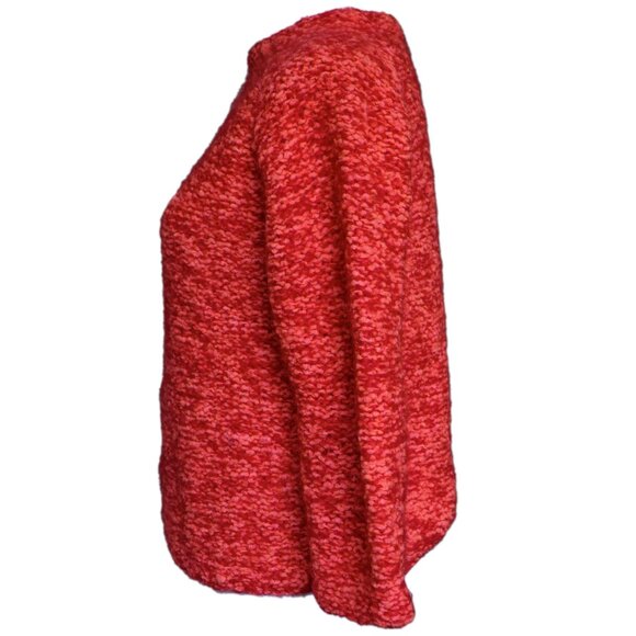 Saks VTG 60s Wool Sweater Mock Neck Boxy Fit Twee Mad Men 3/4 Sleeve Turtleneck - Picture 4 of 13